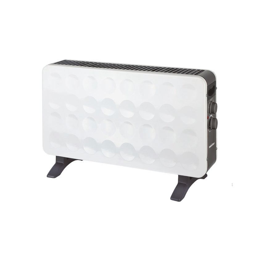 Convector turbo HABITEX E4931 blanco con rejilla superior y mandos laterales de control