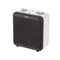 Calefactor vertical HABITEX E730 blanco y negro con termostato ajustable y rejilla frontal de seguridad