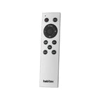 Mando a distancia para calefactor Habitex blanco con botones de programación y temperatura