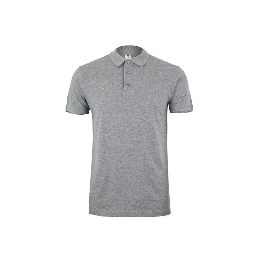 Polo de manga corta Velilla Gibson MK215CV color gris para trabajo y bricolaje