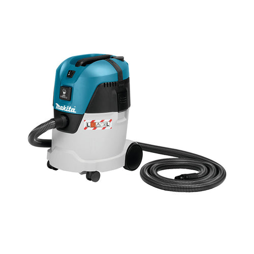 Aspirador industrial Makita VC2512L para seco y húmedo con manguera flexible y depósito de 25 litros