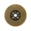 Disco de diamante Mussol 115mm para corte y desbaste fino con diseño reversible dorado y patrón de puntos