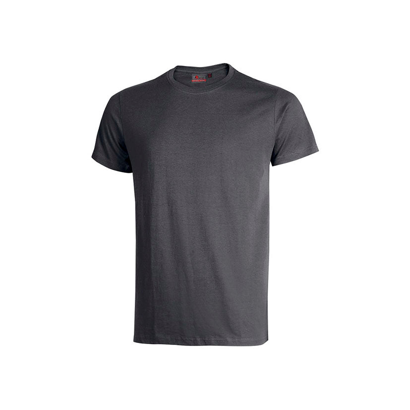 Camiseta de trabajo U-Power Figi gris de manga corta y cuello redondo para profesionales