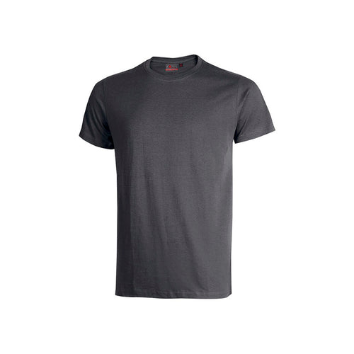 Camiseta de trabajo U-Power Figi gris de manga corta y cuello redondo para profesionales