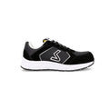 Zapatilla de seguridad Paredes Nadal S3 negra con puntera reforzada y suela blanca deportiva