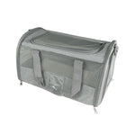 Transportín para mascotas JOCCA color gris con rejilla de ventilación frontal y superior