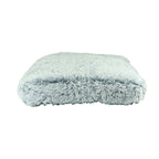 Cama acolchada para perros y gatos con textura de pelo sintético suave