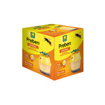 Caja de la trampa para avispa velutina Preben de Massó con ilustraciones del producto y beneficios.