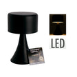 Lámpara de Mesa LED Negra 21cm - Diseño Minimalista