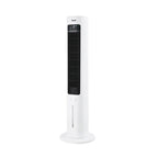 Climatizador evaporativo de torre Fácula Glaciar blanco con pantalla digital y depósito de agua de 3 litros