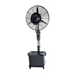 Ventilador nebulizador industrial Fácula Néboa 41L negro con depósito de agua y ruedas
