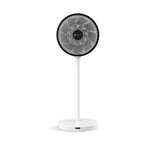 Ventilador de pie Haverland HYPE_3K24 blanco con rejilla negra frontal