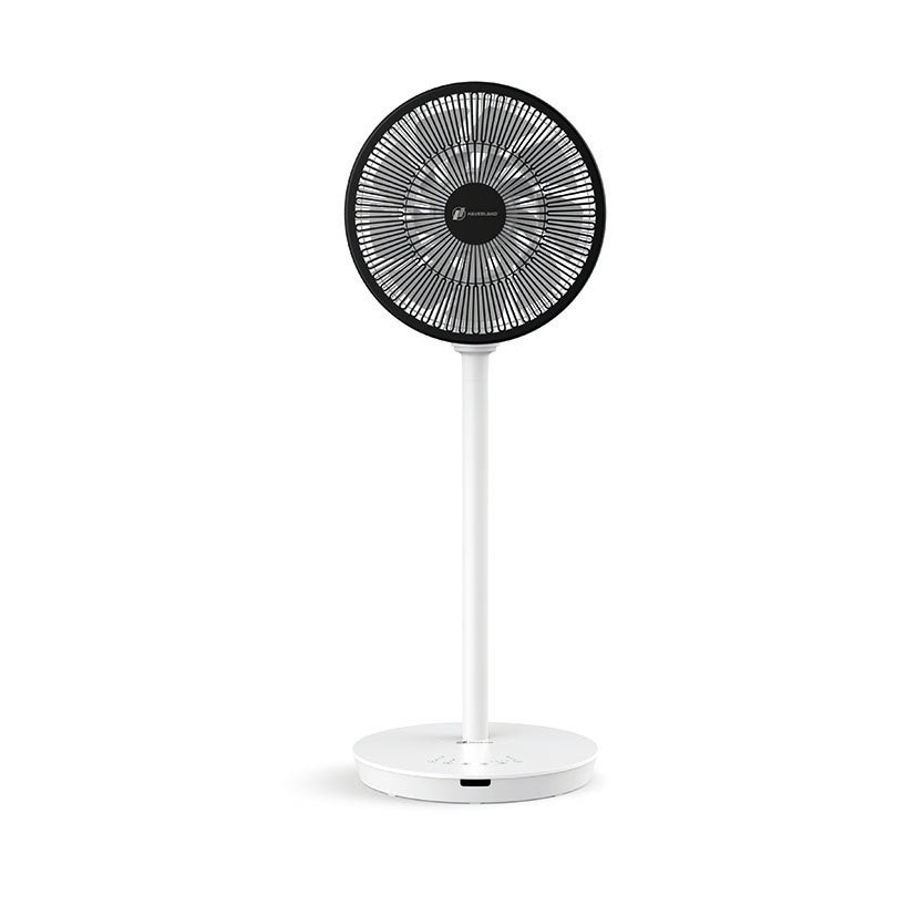Ventilador de pie Haverland HYPE_3K24 blanco con rejilla negra frontal