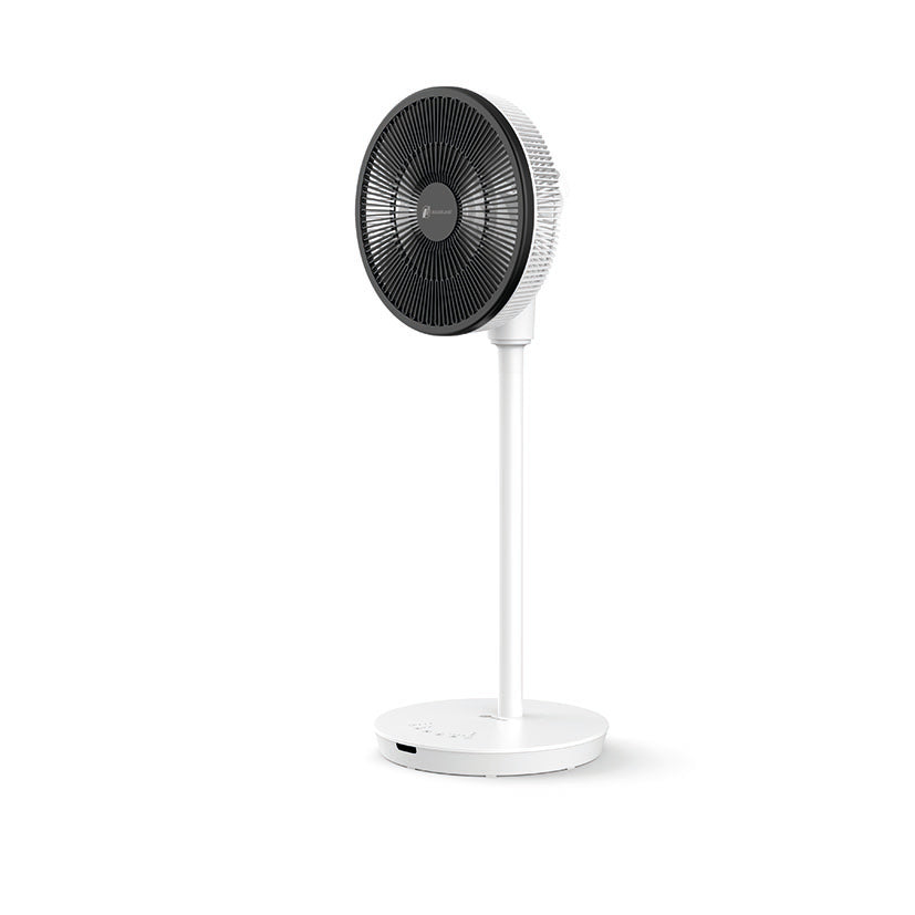 Vista lateral del ventilador Haverland HYPE_3K24 mostrando su diseño compacto y moderno