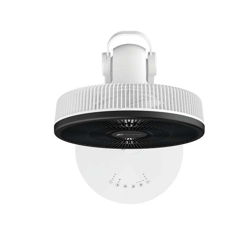Vista superior del ventilador Haverland HYPE_3K24 con panel de control táctil en la base