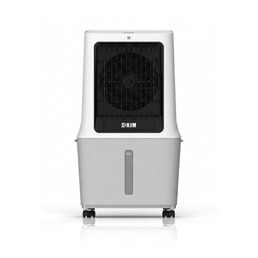 Climatizador evaporativo HJM CLIM512 blanco y gris con depósito de agua de 30 litros