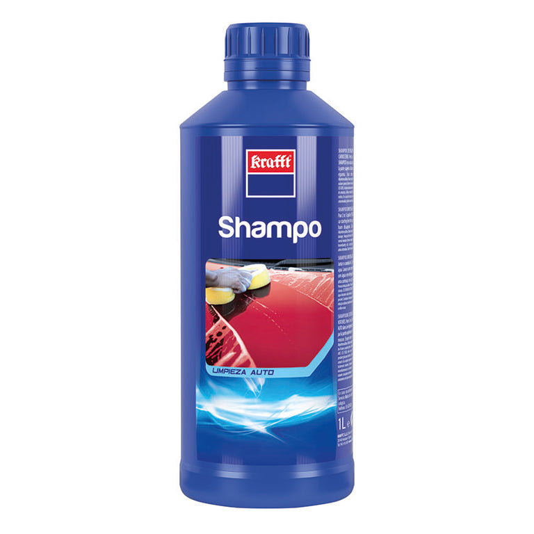 Botella de 1 litro de Champú Neutro Krafft N-140 para lavado de carrocerías de automóviles