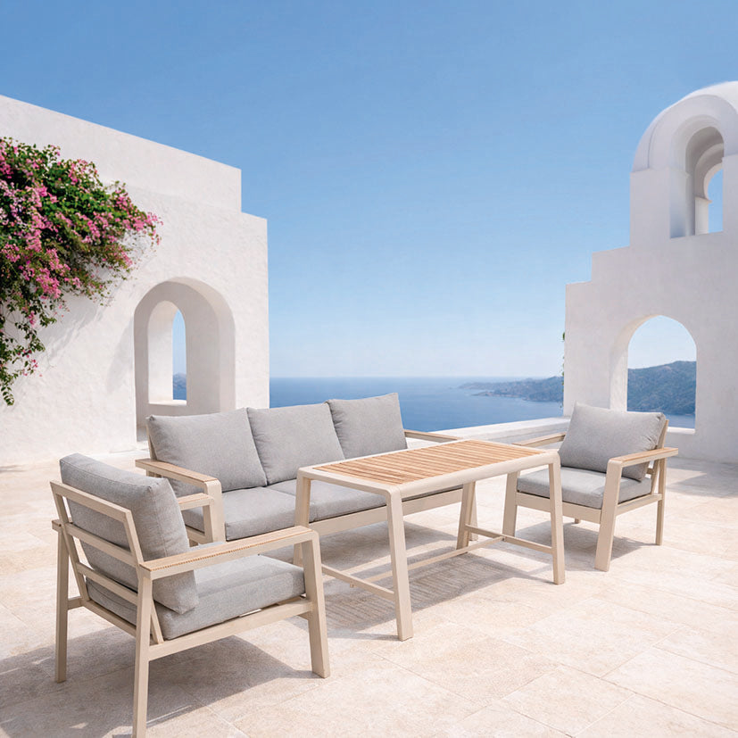 Conjunto Mueble Jardín 4 Piezas Autana -sin Marca — Mueble de Metal y Forja