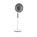 Ventilador de pie FM P-420-DC blanco con motor DC ultra silencioso y panel de control digital