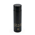 Termo mini IRIS 140ml negro con diseño de granos de café y tapón de rosca