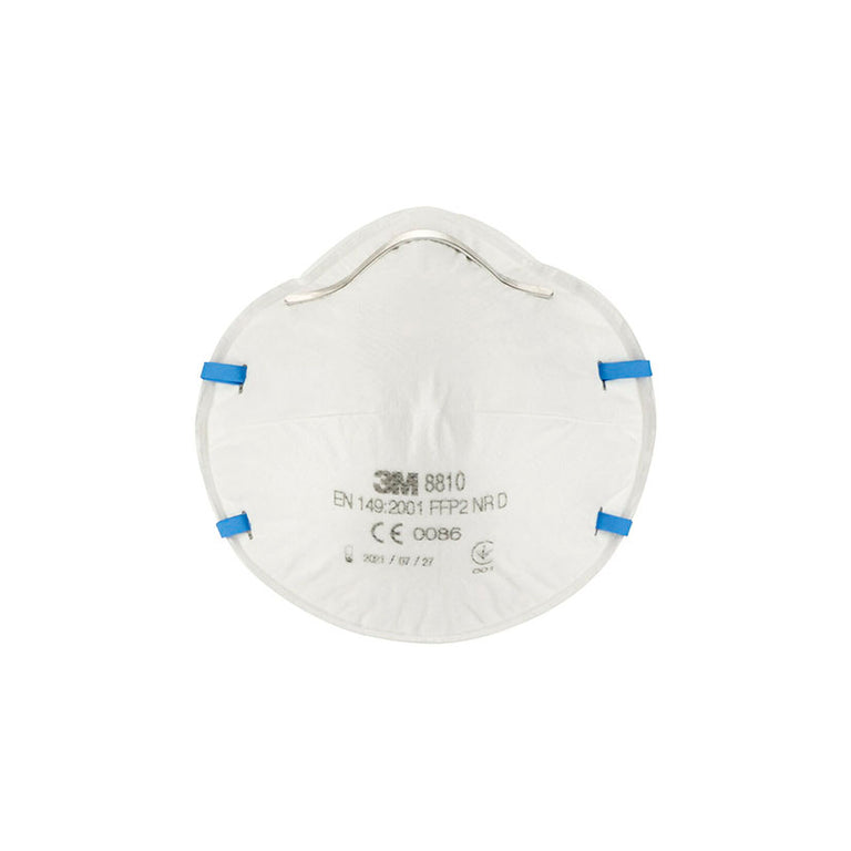 Mascarilla 3M 8810 FFP2 sin válvula con clip nasal de ajuste