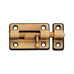 Pestillo de seguridad EHL D1 acabado dorado latonado para muebles