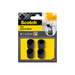Conteras ajustables Scotch 3M negras para patas de 16-20 mm pack de 4 unidades
