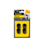 Protectores de suelo Scotch 3M para patas de muebles de 22-25 mm color negro