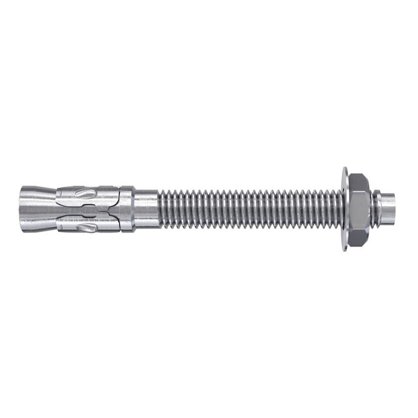 Anclaje perno metálico UPAT IFA de acero galvanizado con tuerca y arandela para hormigón.