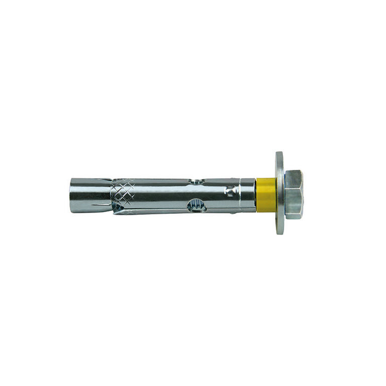 Anclaje de camisa metálico CELO Dnbolt con tornillo hexagonal y arandela ancha para fijación en hormigón
