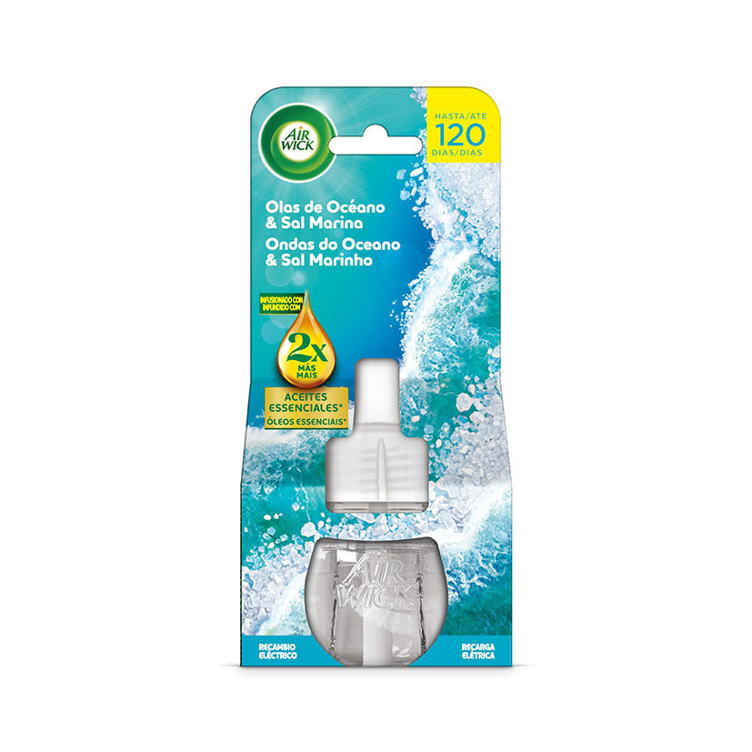Ambientador Eléctrico Air Wick Aceites Esenciales 19ml