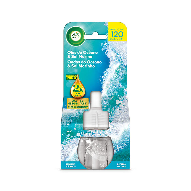 Ambientador Eléctrico Air Wick Aceites Esenciales 19ml