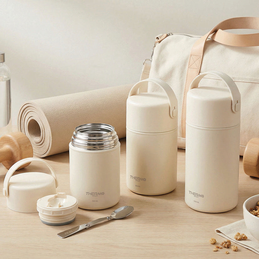 Termo para Sólidos Thermo Sport 500ml Acero Inox Beige