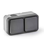 Mecanismo estanco horizontal Famatel Aquaris con doble tapa gris