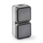Enchufe doble vertical estanco Famatel Aquaris IP55 para exterior