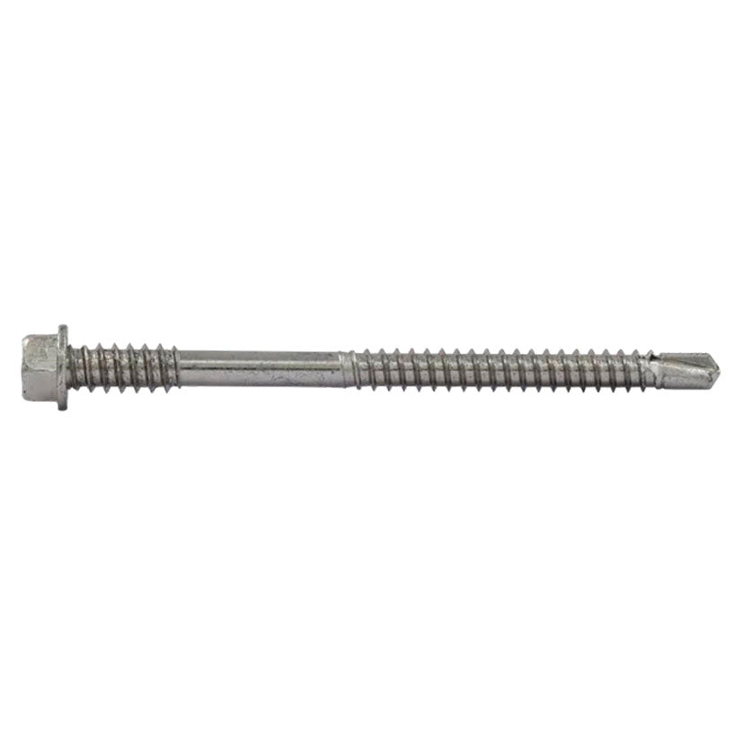 Tornillo autotaladrante para panel sándwich con cabeza hexagonal y punta de broca número 3