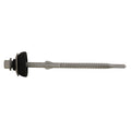 Tornillo autotaladrante DESA para IPN con arandela de neopreno y punta de broca para metal
