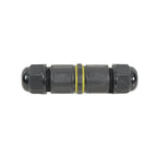 Conector de cable estanco IP68 DUOLEC en color negro vista de perfil
