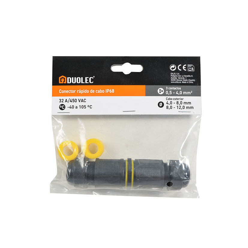 Conector Rápido Cable Estanco IP68 DUOLEC