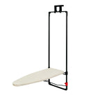 Vista lateral de tabla de planchar para puerta HABITEX Wall en posición de uso