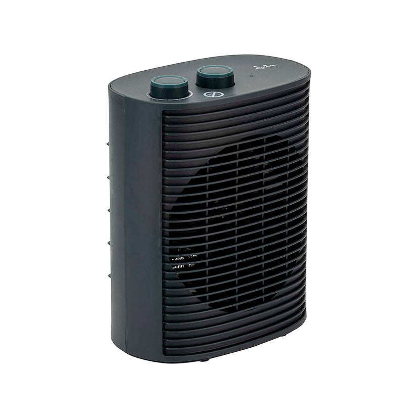 Termoventilador JATA JCTV1193 vista lateral con mandos superiores de control
