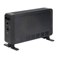 Convector JATA JCRC2215 negro con termostato y selector de potencia lateral
