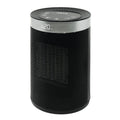 Calefactor cerámico digital JOCCA 2996 negro con rejilla frontal y pantalla LED de temperatura.