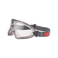 Gafas de seguridad panorámicas 3M 2891-SGAF con lente transparente y banda elástica gris