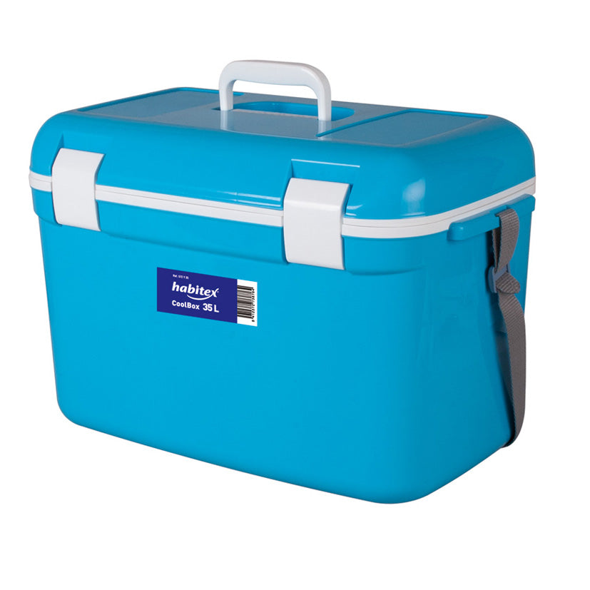Nevera Rígida Azul con Cierre Hermético de Seguridad (7L, 13L, 25L, 35L)