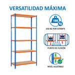 Estantería Simon Rack Maderclick 5 Estantes 150kg/balda