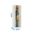 Taquilla Simonlocker DIY Single 300 Gris 1800x300x500mm (Módulo Inicial y Adicional)