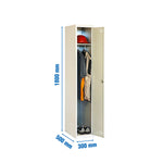 Taquilla Simonlocker DIY Single 300 Gris 1800x300x500mm (Módulo Inicial y Adicional)