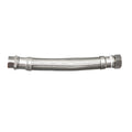 Latiguillo flexible grueso DN25 de 1 pulgada con trenzado de acero inoxidable y conexiones macho hembra para contadores de agua grupos de presión y climatización o gran caudal
