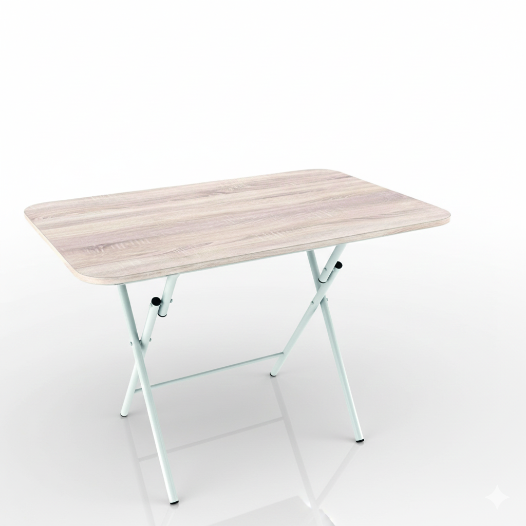 Mesa Plegable Comedor/Escritorio Nordic 110 x 70 cm – Madera y Metal